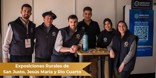 Mercado GenGanar dijo presente en las Exposiciones Rurales de San Justo, Jesús María y Río Cuarto